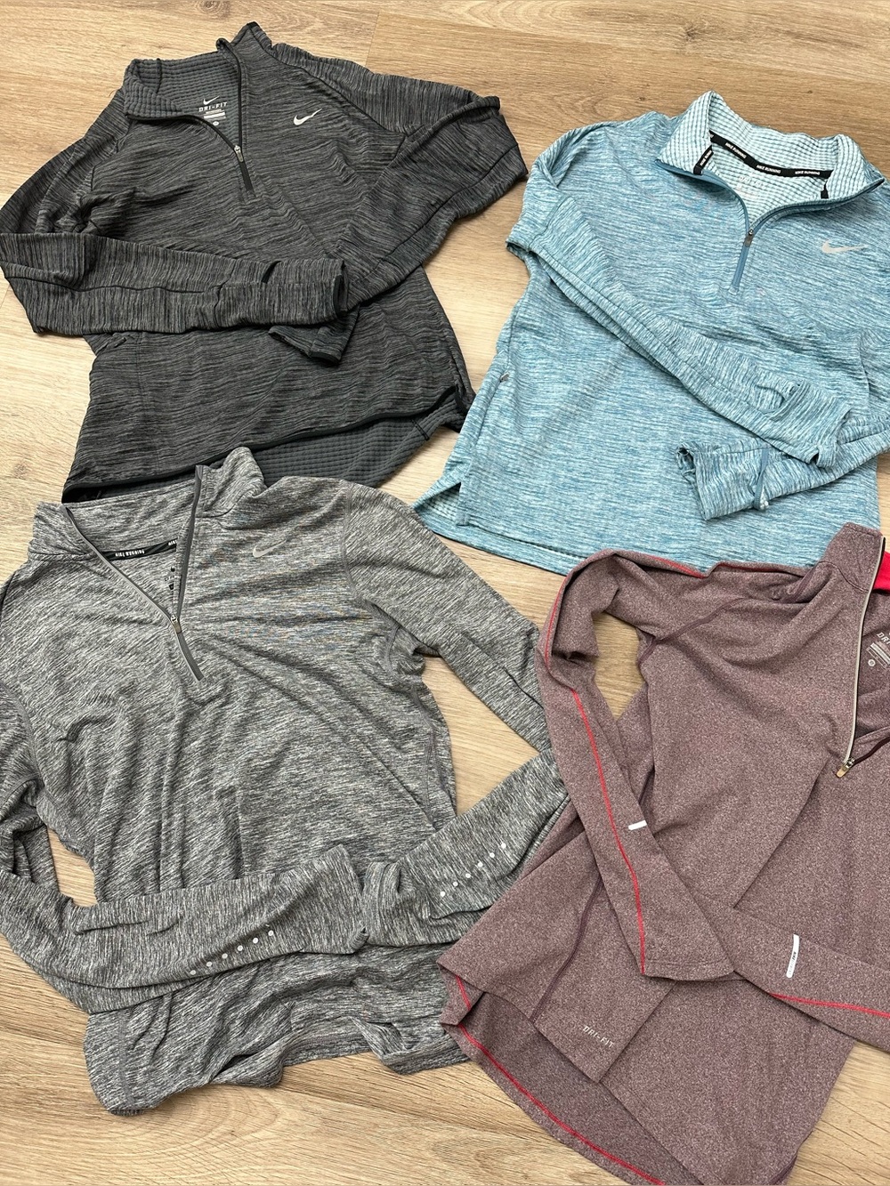 Nike Quarter-Zip Tops - women pullover size medium